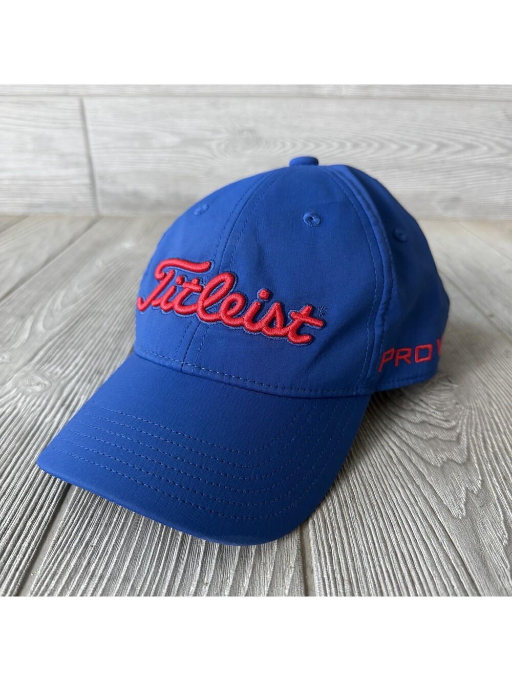 Titleist Pro V1 Youth Golf Hat Blue Red Embroidered FootJoy Adjustable Cap